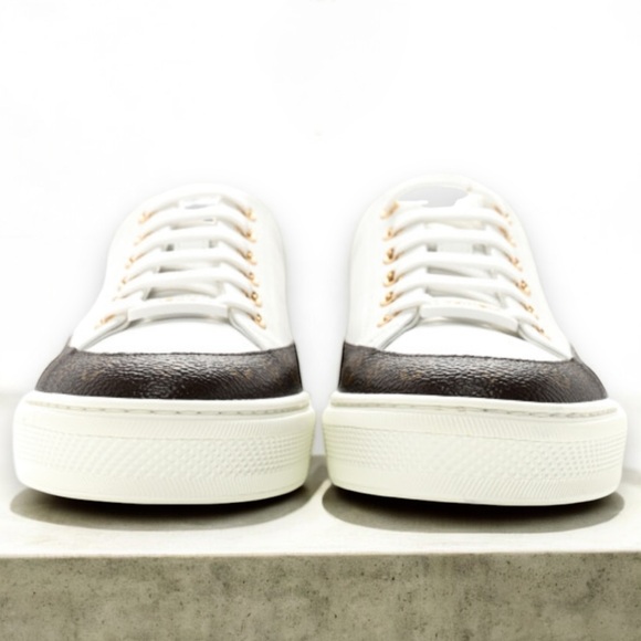 AUTHENTIC Louis Vuitton MONOGRAM Stellar Open Back Slide-On Sneaker w/Box SZ 37! - Picture 15 of 16